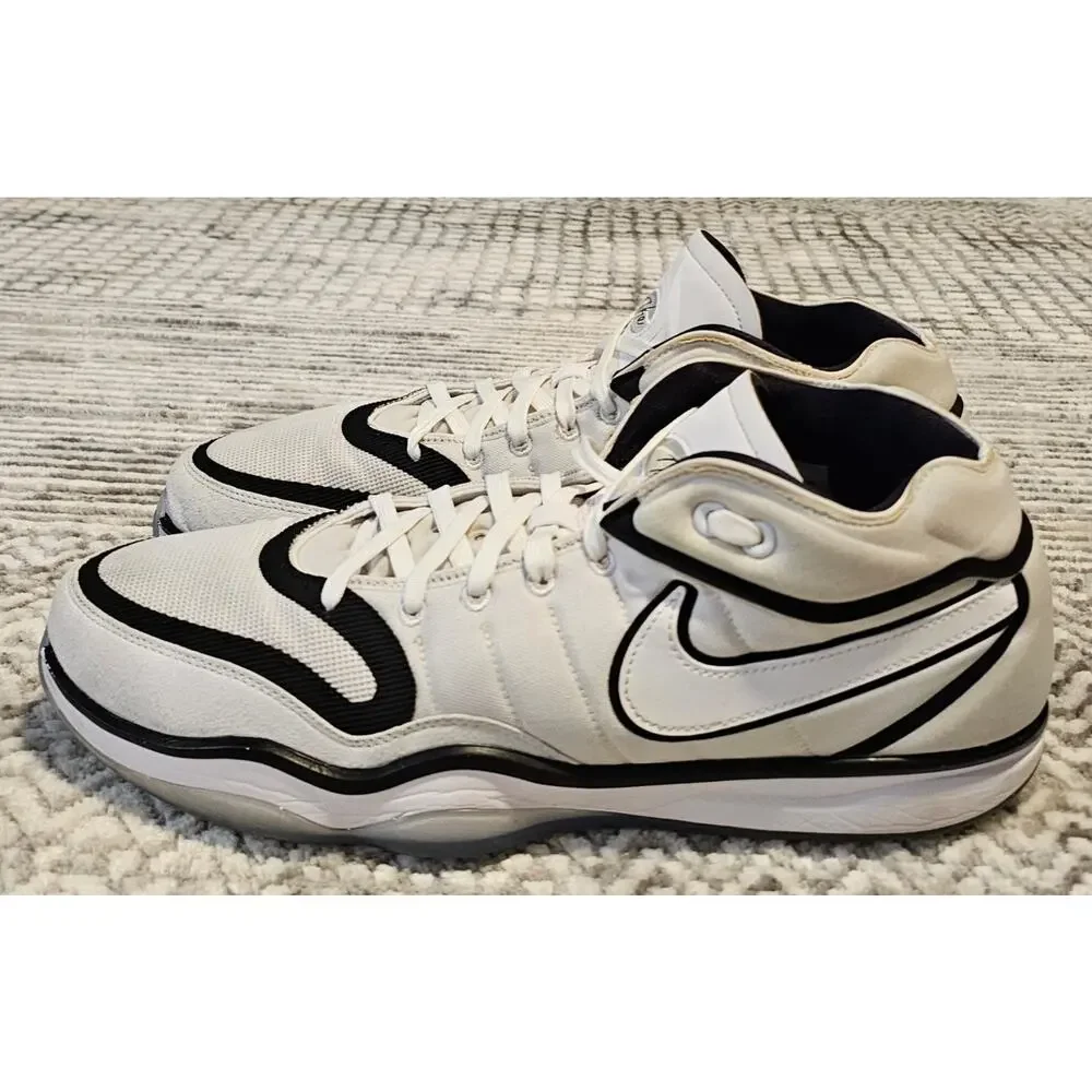 Nike Air Zoom GT Hustle 2 White Black Men's Size 14 Basketball Shoes DJ9405